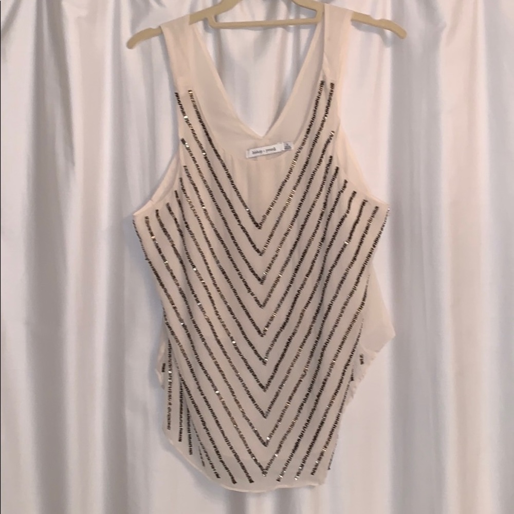 Bishop + Young beaded top